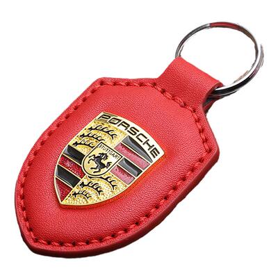 保时捷钥匙扣 911卡宴macan帕拉梅拉taycan718真皮专用经典挂件圈