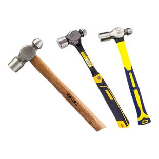 长城精工圆头锤子高硬度家用木工安装木柄铁锤纤维柄敲击铁钉钢锤