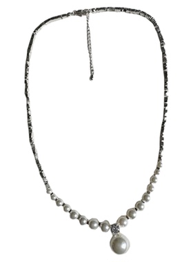 珍珠气质高级感短款项链优雅名媛法式浪漫银色轻奢锁骨链新款饰品