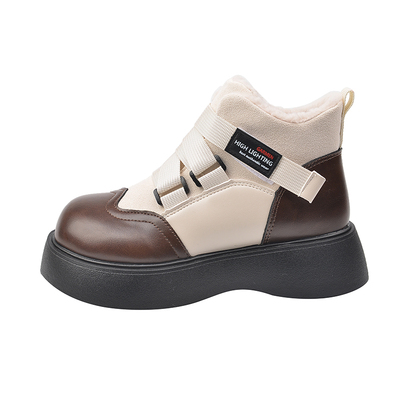 高级感炸街马丁靴女冬季加厚棉靴