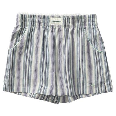 Monterest蕾丝条纹阿罗裤短裤女