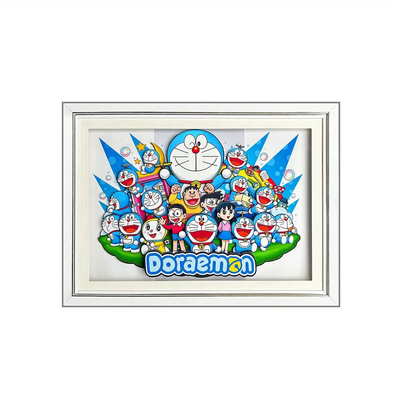 哆啦A梦立体装饰画客厅生日礼物