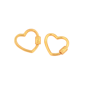 s925纯银万能扣头配件diy手链扣接头爱心连接扣可拆卸穿项链吊坠