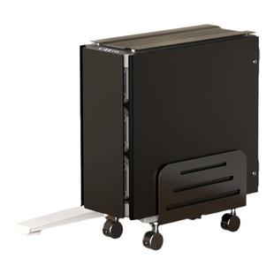 家用办公室台式电脑可移动主机托架 底座滑轮带刹车伸缩散热支架