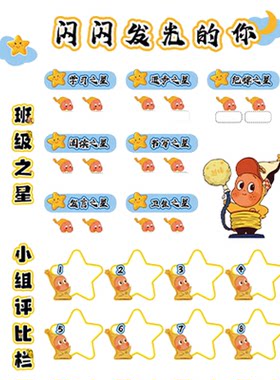 班级繁星中队角布置文化墙