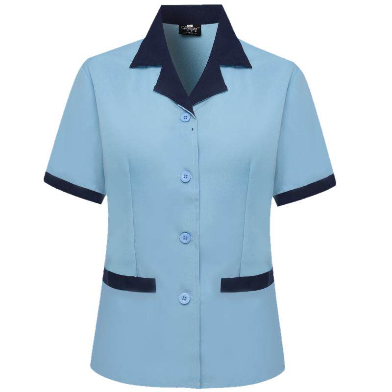 保洁服短袖套装女厂服服务员夏季男服装保洁员阿姨工作服秋冬长袖