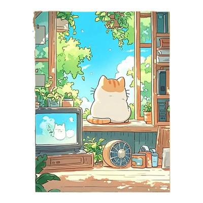 夏日暖阳手绘数字油画