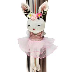 窗帘扣束带可爱卡通花朵兔子公仔窗帘绑带精品创意窗帘装饰绑饰夹