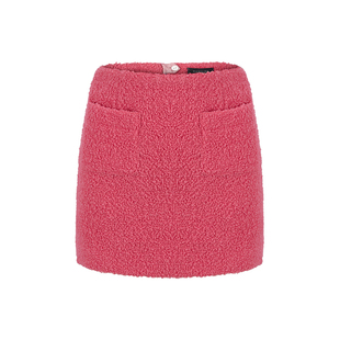 MARYLING玛俪琳2022冬季甜美蜜桃粉色A字迷你裙半身裙A1CHW70070