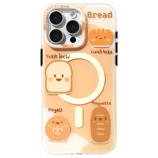 Tastecase面包日记磁吸手机壳适用苹果iPhone17ProMax保护壳MagSafe原创新款16可爱创意卡通磨砂15防摔手机套