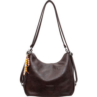 复古托特包包女2025新款冬时尚大容量单肩斜挎包多功能爆款双肩包