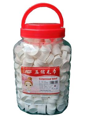 饭店一次性万物生长星星压缩毛巾