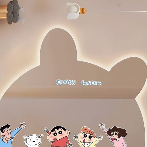 蜡笔小新补洞遮丑挡小窟窿瓷砖墙贴浴室马桶贴厕所卫生间防水贴画