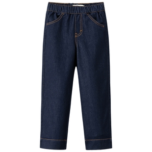 Levis李维斯女生女童牛仔裤童装阔腿长裤直筒裤春装新款裤子儿童