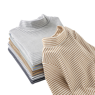 儿童半高领打底衫秋冬纯棉内搭男童保暖上衣女童秋装宝宝长袖t恤