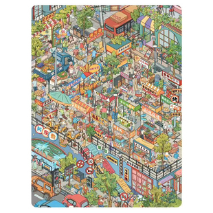 麦麦小吃街造景贴纸雀麦16.0-18.0系列出发菜市场大号高难度微缩场景合集3d立体小屋贴画手帐手工diy玩具女孩