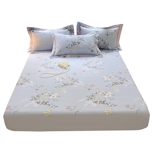 床笠纯棉100%全棉床罩单件加高席梦思床垫套保护罩防滑床单防尘罩