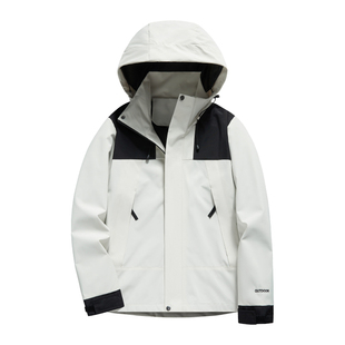 稻草人2025新款冲锋衣女士加绒加厚防风防水秋冬季三合一男款外套