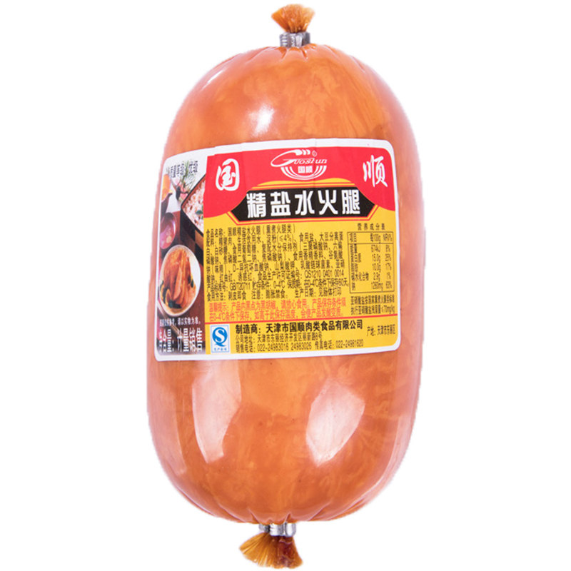 盐水天津国顺材料即食500g火腿片