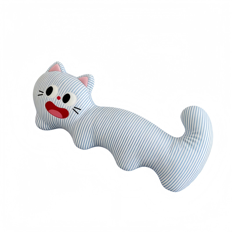 【A类母婴级】纯棉波浪猫咪抱枕