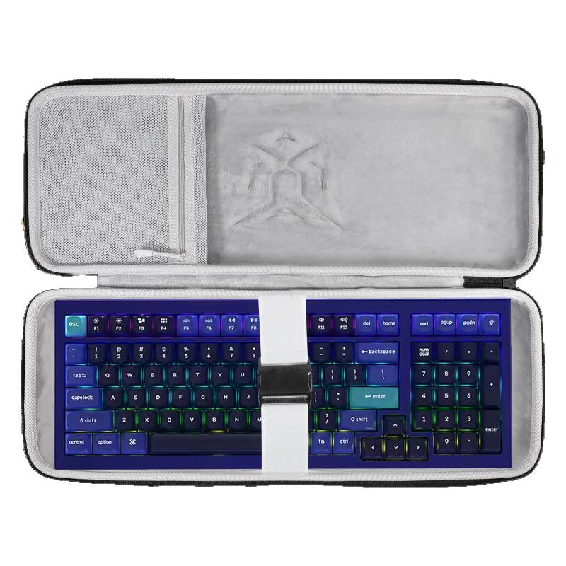 适用渴创Keychron键盘收纳包Q5键盘包Q6收纳包Q12收纳盒抗压V6/Q5HE/Q6HE/k5pro/K10PRO键盘鼠标一体收纳包