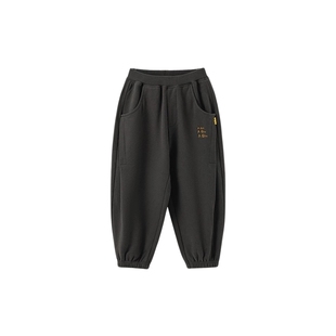 【糯米棉】papa爬爬秋冬儿童裤子加绒加厚男女童束脚裤运动裤软弹