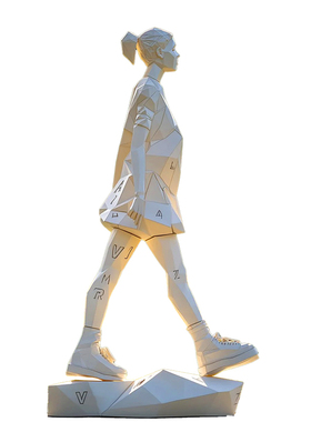 大型玻璃钢人物雕塑户外装饰品