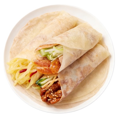 榆林风味筋饼早餐小吃卷饼