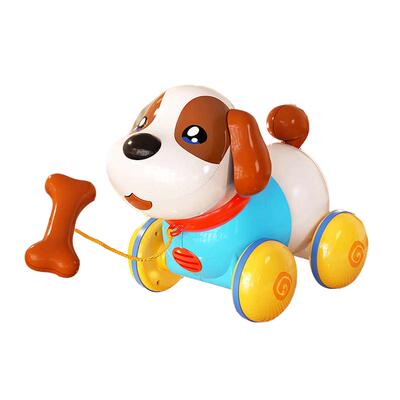 儿童拉线电动音乐小狗益智玩具