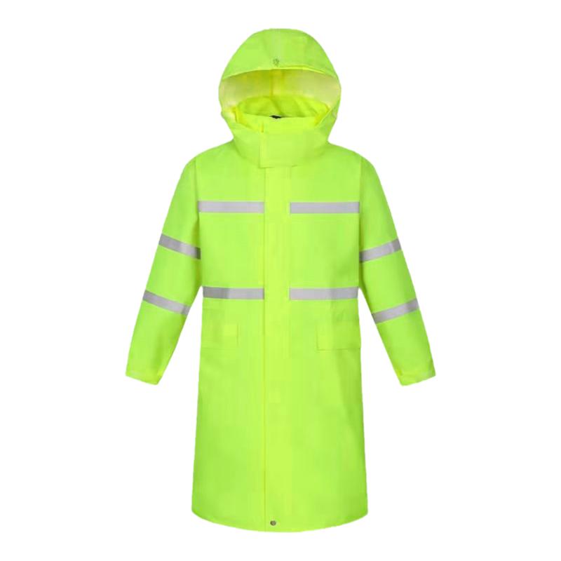 防水牛津布300d反光徒步印字雨衣