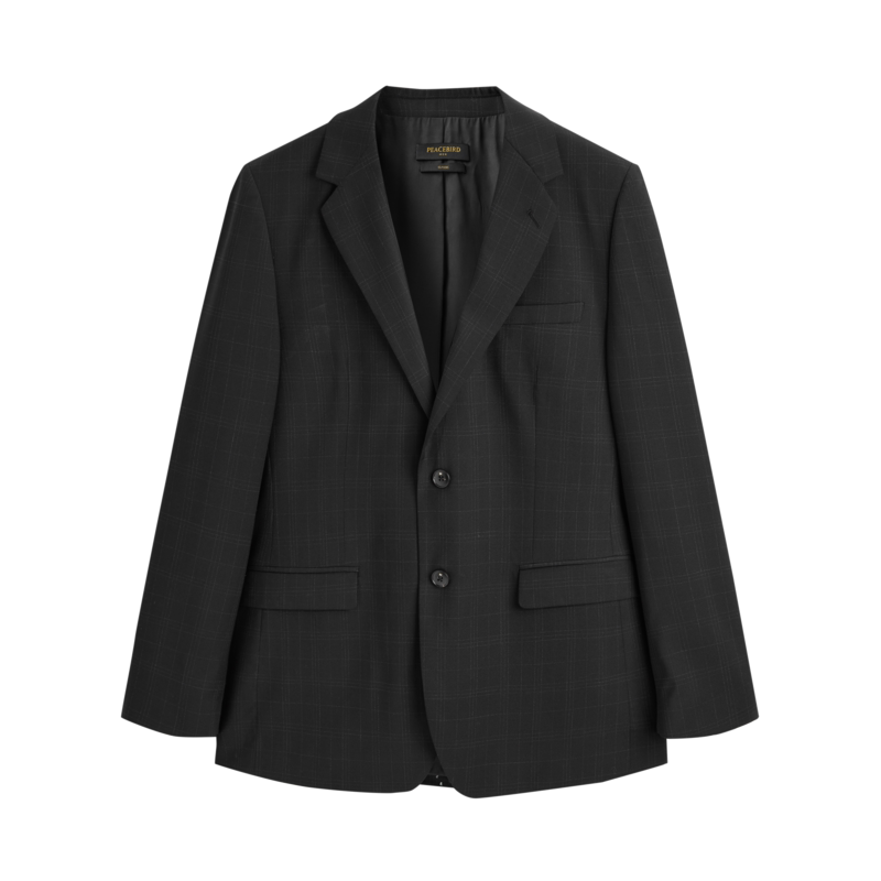 【西服套装】太平鸟男装奥莱面试结婚西服套装外套男士单排扣便服