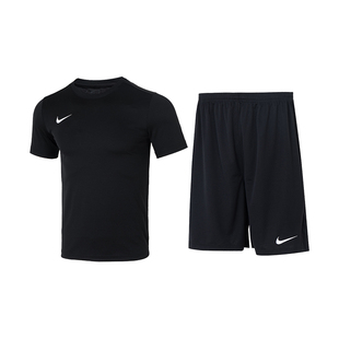 NIKE耐克速干套装跑步运动服男装2026新款透气短袖T恤短裤五分裤