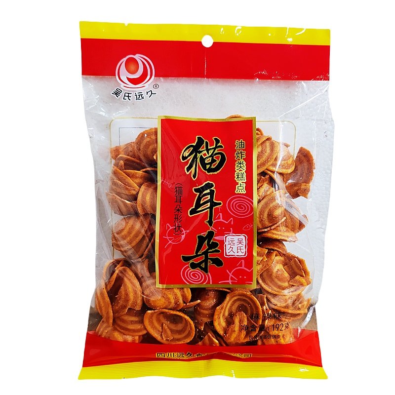 吴氏远久猫耳朵麻辣味192g袋装
