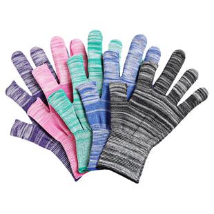 漏二指薄款尼龙纱线手套劳保耐磨断指透气采摘家务可触屏工作干活