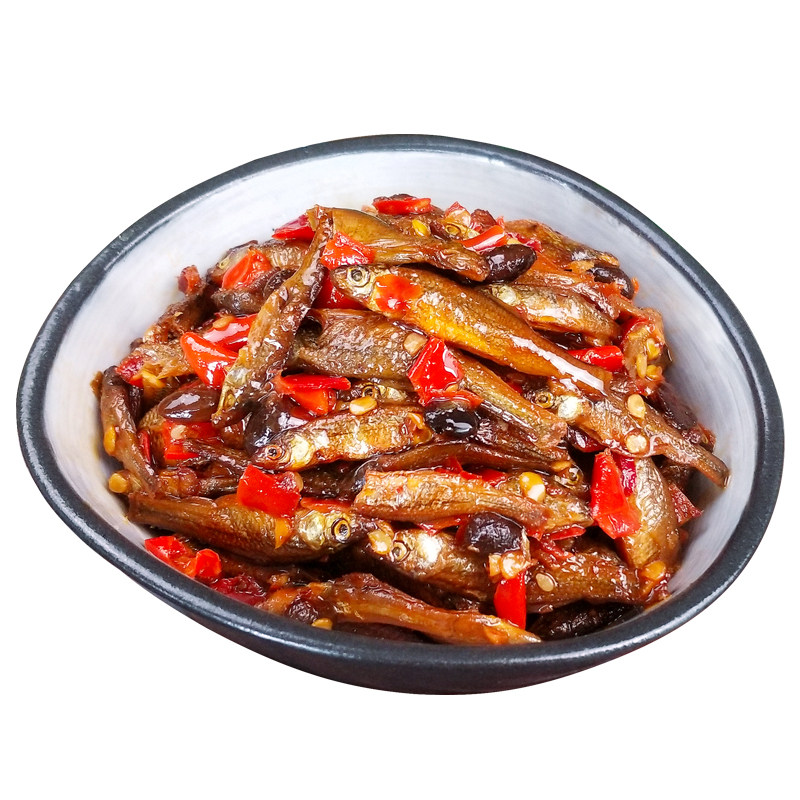 黄四娘湖南特产火培鱼香辣小鱼仔