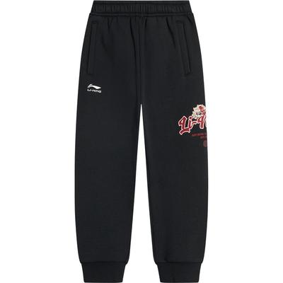 李宁儿童新年加绒卫裤运动裤