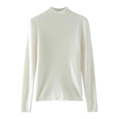 一线成衣100%纯山羊绒打底衫女
