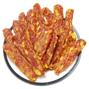 出口颗粒蛋黄鸭肉切片300g新鲜美味好吃!超多挑嘴狗狗爱吃!