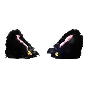 滑雪头盔装饰品兔子耳朵可爱猫耳创意儿童女电动车装备贴雪盔帽子