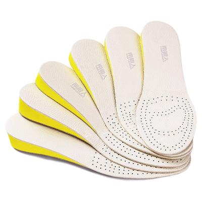 南极人2双吸汗皮内增高鞋垫