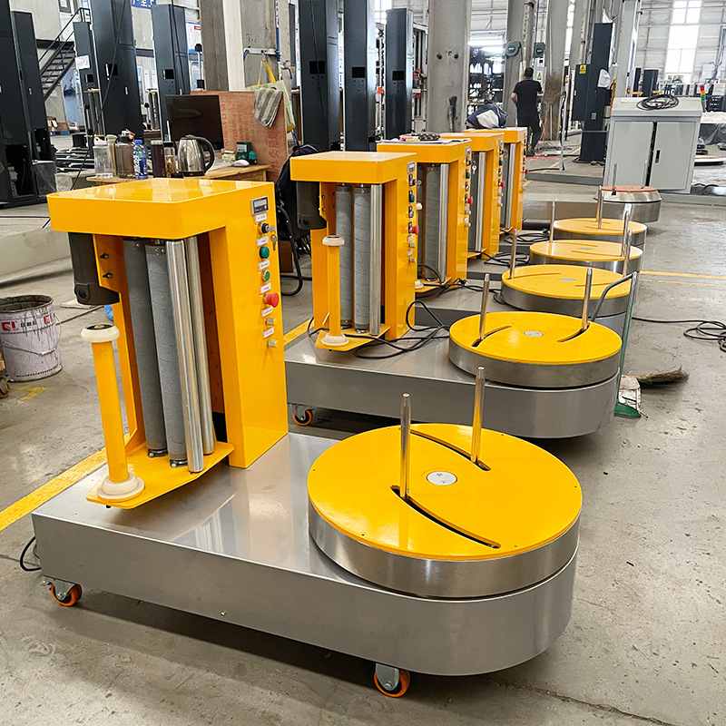 行李打包机机场专用缠绕膜包装机酒店火车站小型行李全自动缠绕机