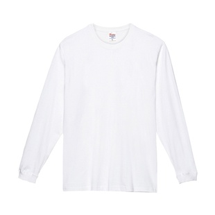 Printstar品时达 250g重磅纯棉长袖t恤纯色宽松男士白打底衫潮INS