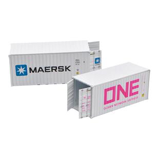 集装箱模型场景1:64 MSC海运货柜MAERSK ONE 集运箱 仿真合金模型