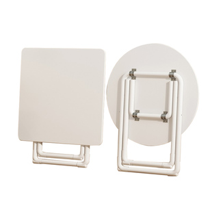 中古风折叠桌子餐桌椅家用小户型饭桌便携简易圆桌阳台摆摊方桌