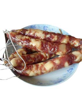 赣南特产风干腊肠客家咸味香肠盐