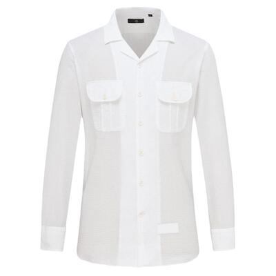 LAMPO礼服长袖泡泡纱系列衬衫