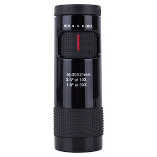 袖珍单筒10-30x21变倍手持望远镜高倍高清户外便携手机拍照专业级