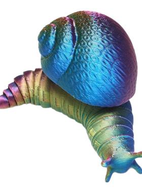 3D打印玩具模型蜗牛关节可动网红成品雕塑摆件手办动物装饰工艺品