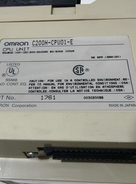 议价C200hCpu01E Used Disassembled Ut Excellent Condition Act
