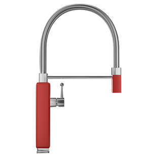 德希顿230抽拉三合一厨房水龙头净水岛台大单槽洗菜盆水槽家用铜